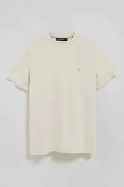 Polo Club T-Shirts*T-shirt écru basique à col rond et broderie Rigby Best Beige