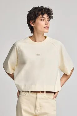 Polo Club T-Shirts*T-shirt Danae écru avec logo brodé Beige