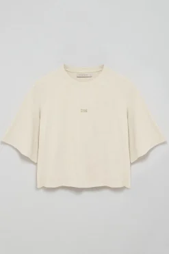 Polo Club T-Shirts*T-shirt Danae écru avec logo brodé Beige