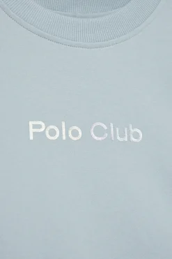Polo Club T-Shirts*T-shirt Diamond bleu clair à imprimé métallisé Bleu ciel