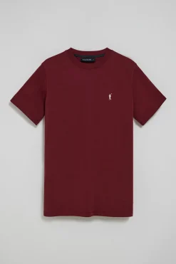 Polo Club T-Shirts*T-shirt à col ras du cou et broderie Rigby Go Grenat
