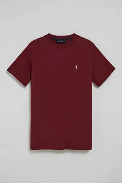Polo Club T-Shirts*T-shirt à col ras du cou et broderie Rigby Go Grenat