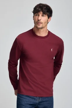 Polo Club T-Shirts*T-shirt à manches longues et brodé Rigby Go Grenat