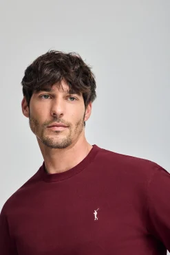 Polo Club T-Shirts*T-shirt à manches longues et brodé Rigby Go Grenat