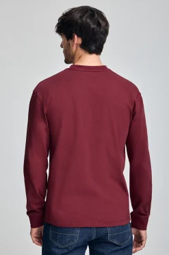 Polo Club T-Shirts*T-shirt à manches longues et brodé Rigby Go Grenat