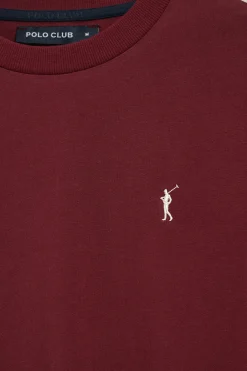 Polo Club T-Shirts*T-shirt à manches longues et brodé Rigby Go Grenat