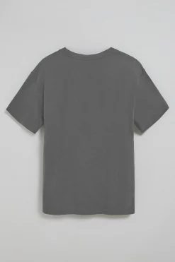 Polo Club T-Shirts*T-shirt gris à manches courtes et col ras du cou avec logo Asphalte
