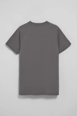 Polo Club T-Shirts*T-shirt gris chiné à col ras du cou et broderie Rigby Go Asphalte