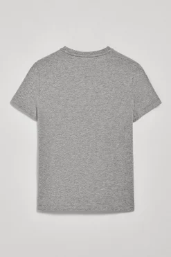 Polo Club T-Shirts*T-shirt gris chiné à col rond et broderie Rigby Go Gris Vigore