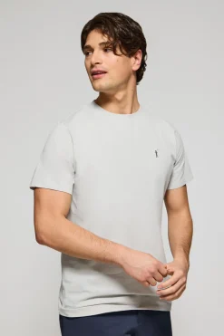 Polo Club T-Shirts*T-shirt à col ras du cou et broderie Rigby Go Gris clair