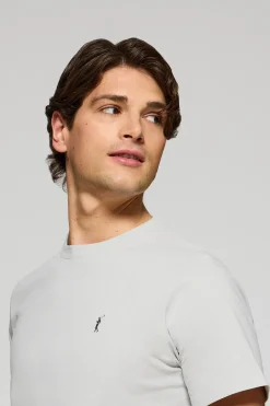 Polo Club T-Shirts*T-shirt à col ras du cou et broderie Rigby Go Gris clair