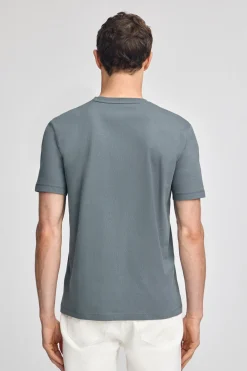Polo Club T-Shirts*T-shirt à manches courtes et col en V avec broderie Rigby Best Gris Pierre