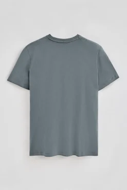 Polo Club T-Shirts*T-shirt à manches courtes et col en V avec broderie Rigby Best Gris Pierre