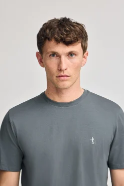 Polo Club T-Shirts*T-shirt basique à col rond et broderie Rigby Best Gris Pierre