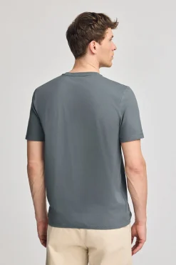 Polo Club T-Shirts*T-shirt basique à col rond et broderie Rigby Best Gris Pierre