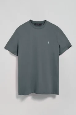 Polo Club T-Shirts*T-shirt basique à col rond et broderie Rigby Best Gris Pierre
