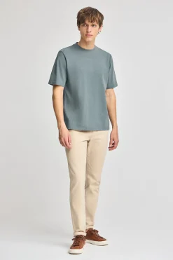 Polo Club T-Shirts*T-shirt en coton et lin à broderie Rigby Go Gris Pierre