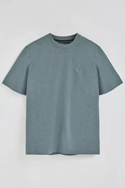 Polo Club T-Shirts*T-shirt en coton et lin à broderie Rigby Go Gris Pierre
