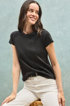 Polo Club T-Shirts*T-shirt Hesperia avec monogramme brodé Noir