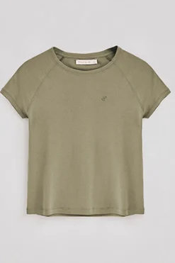 Polo Club T-Shirts*T-shirt Hesperia vert avec monogramme brodé Vert sauge
