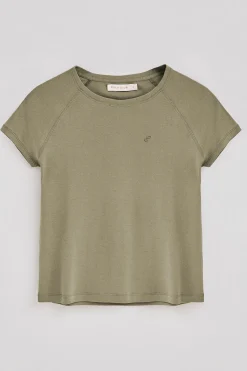 Polo Club T-Shirts*T-shirt Hesperia vert avec monogramme brodé Vert sauge