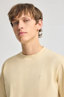Polo Club T-Shirts*T-shirt en coton et lin à broderie Rigby Go Ivoire