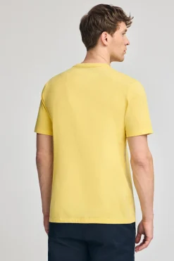 Polo Club T-Shirts*T-shirt jaune basique à col rond et broderie Rigby Best Jaune tendre