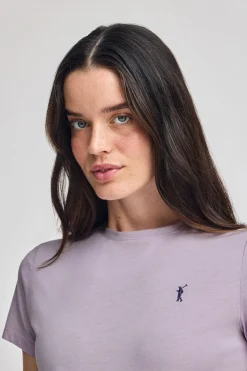 Polo Club T-Shirts*T-shirt à col rond et broderie Rigby Go Lavande