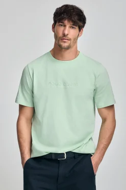 Polo Club T-Shirts*T-shirt à col ras du cou et logo caoutchouté Menthe