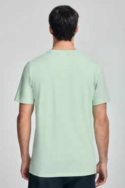 Polo Club T-Shirts*T-shirt à col ras du cou et logo caoutchouté Menthe