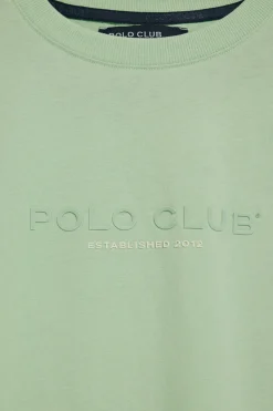 Polo Club T-Shirts*T-shirt à col ras du cou et logo caoutchouté Menthe