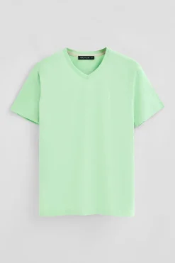 Polo Club T-Shirts*T-shirt à manches courtes et col en V avec broderie Rigby Best Menthe
