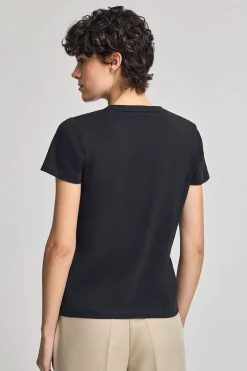 Polo Club T-Shirts*T-shirt à col en V avec broderie Rigby Best Noir