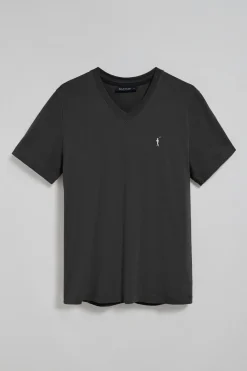 Polo Club T-Shirts*T-shirt à col en V et logo brodé Rigby Go Noir