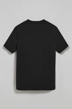 Polo Club T-Shirts*T-shirt à col ras cou et logo caoutchouté Noir