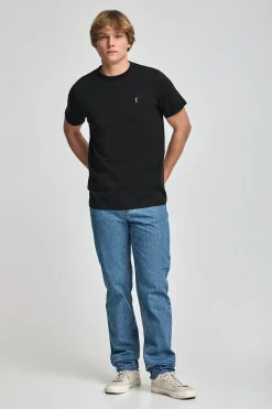 Polo Club T-Shirts*T-shirt à col ras du cou et broderie Rigby Go Noir