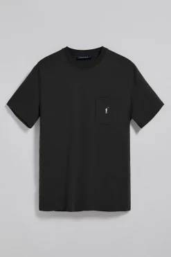Polo Club T-Shirts*T-shirt à col ras du cou avec une poche et logo Rigby Go Noir
