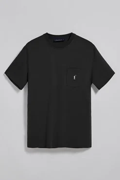 Polo Club T-Shirts*T-shirt à col ras du cou avec une poche et logo Rigby Go Noir