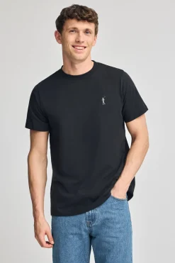 Polo Club T-Shirts*T-shirt à col rond et Big Rigby Go caoutchouté Noir