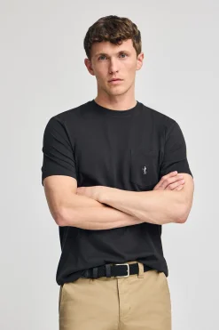 Polo Club T-Shirts*T-shirt à manches courtes à poche avec broderie Rigby Best Noir