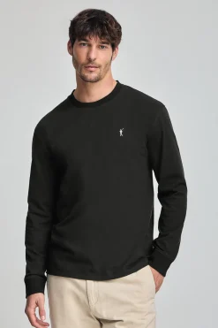 Polo Club T-Shirts*T-shirt à manches longues et brodé Rigby Go Noir