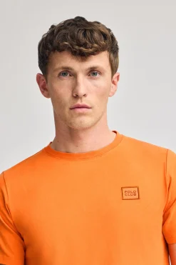 Polo Club T-Shirts*T-shirt garment dye avec détail Orange