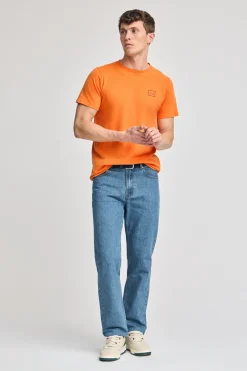 Polo Club T-Shirts*T-shirt garment dye avec détail Orange