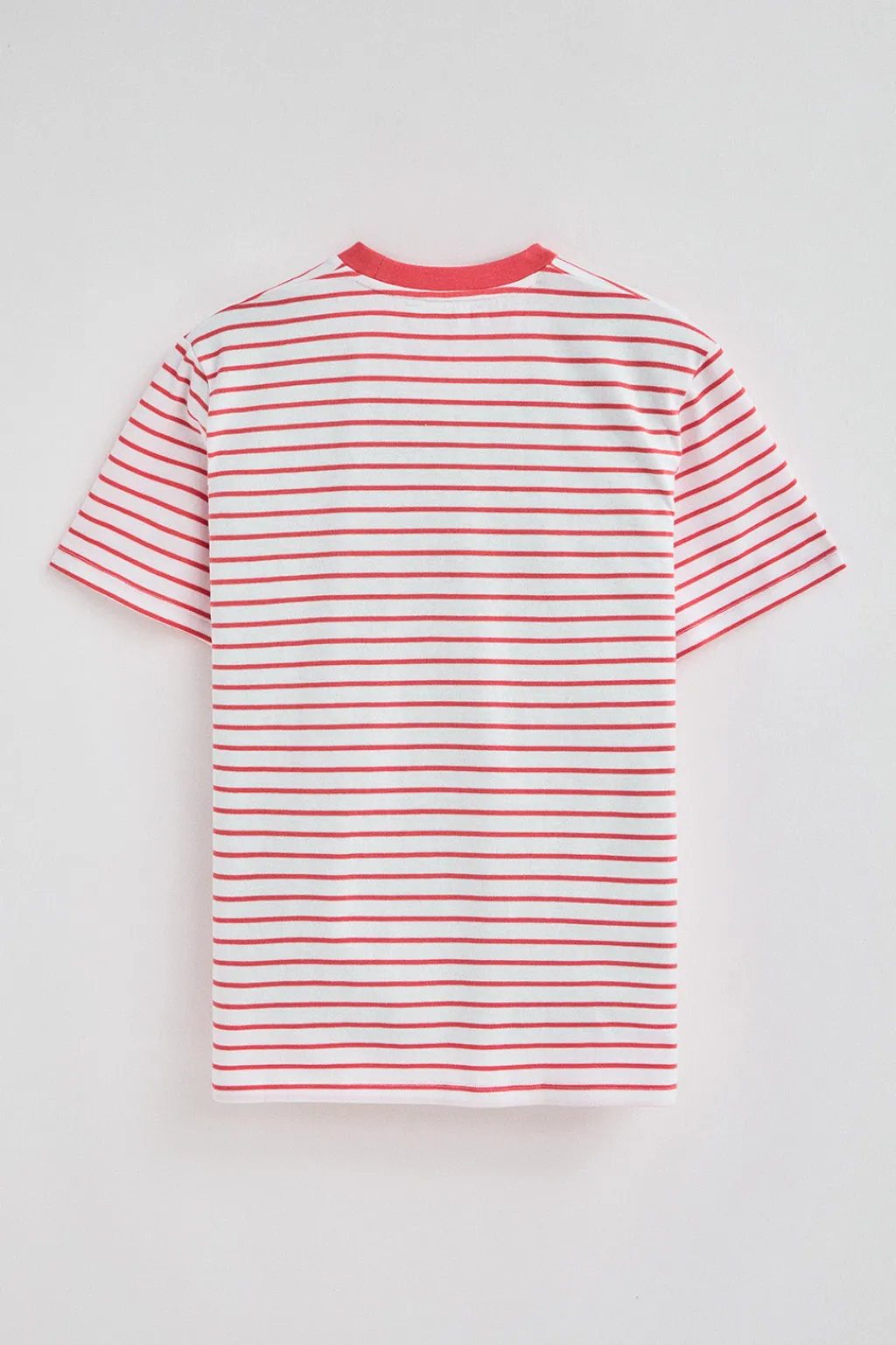 Polo Club T-Shirts*T-shirt rayé corail et beige avec monogramme brodé Coral