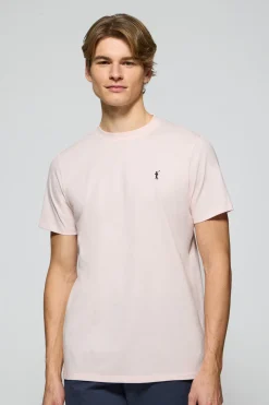 Polo Club T-Shirts*T-shirt clair à col rond et logo brodé Rigby Go Rose