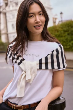 Polo Club T-Shirts*T-shirt Tori avec logo Minimal Combo Blanc