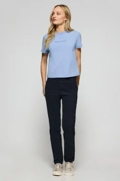 Polo Club T-Shirts*T-shirt Tori bleu eau avec logo Minimal Combo Bleu Aqua