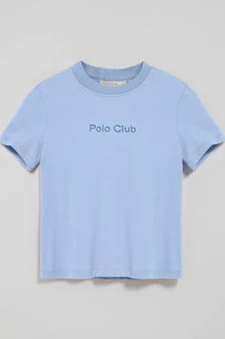 Polo Club T-Shirts*T-shirt Tori bleu eau avec logo Minimal Combo Bleu Aqua