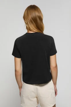 Polo Club T-Shirts*T-shirt Tori boxy fit à imprimé caoutchouté Regular Block Noir