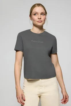 Polo Club T-Shirts*T-shirt Tori couleur gris bitume avec logo Minimal Combo Asphalte
